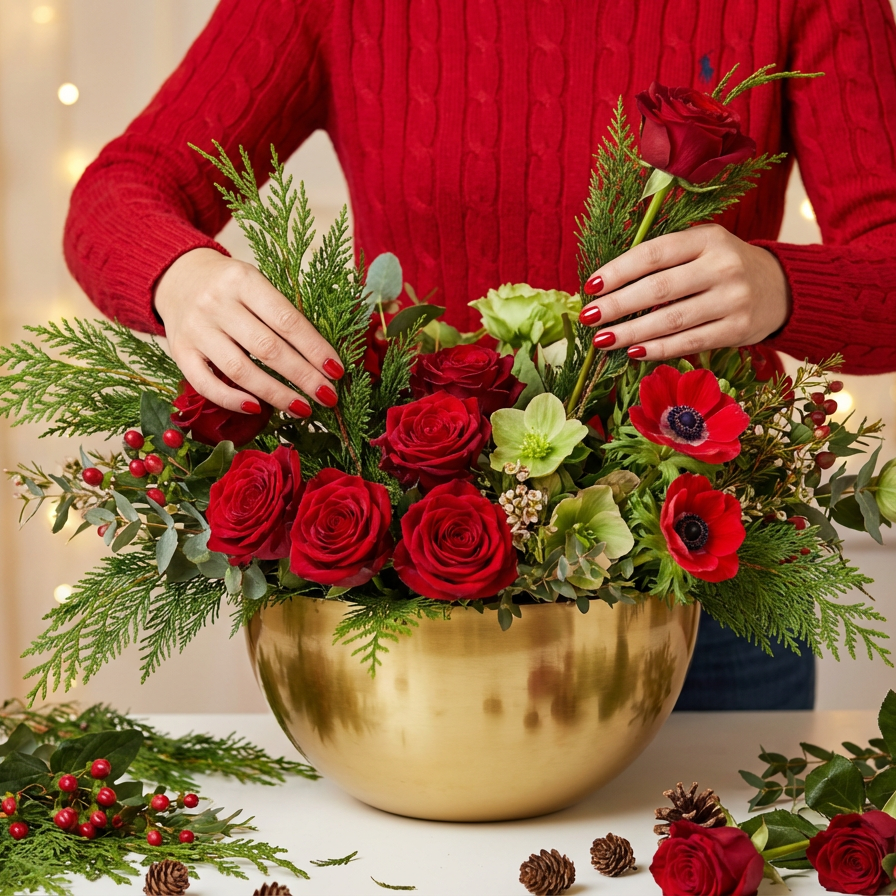 Holiday Designer’s Choice Vase Arrangement