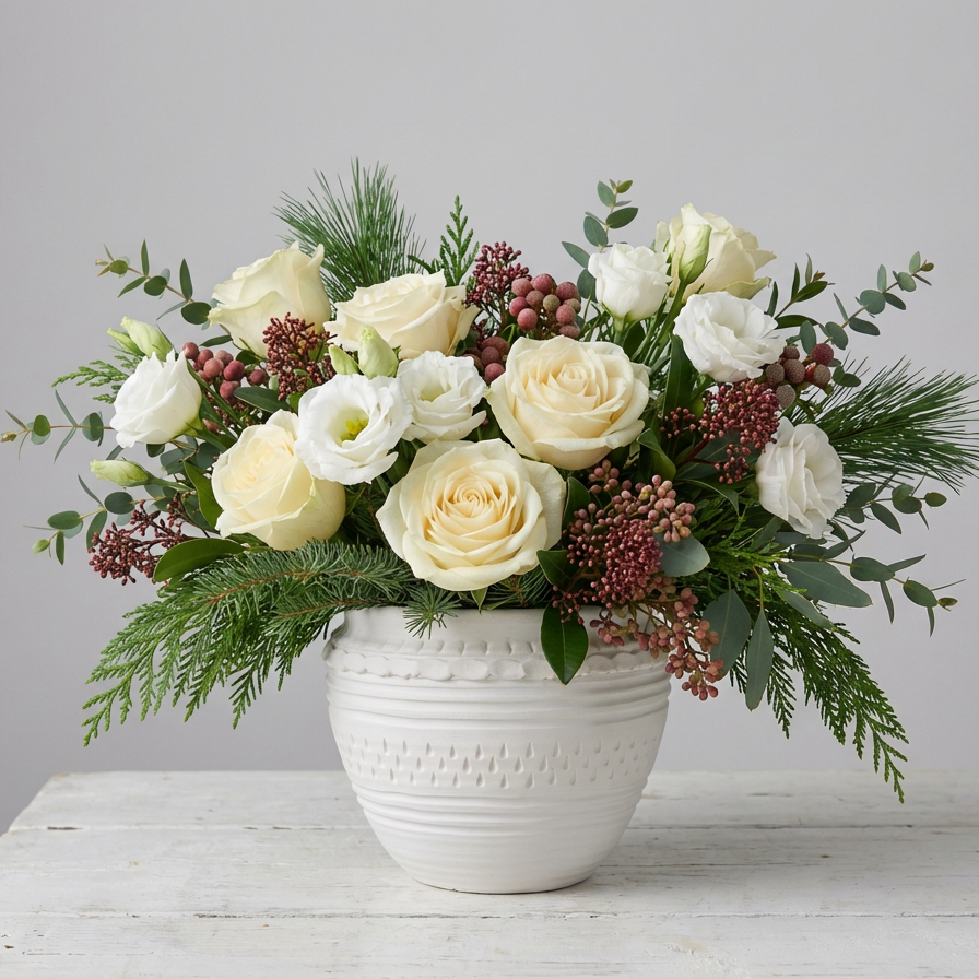 Soft Neutral Designer’s Choice Vase Arrangement