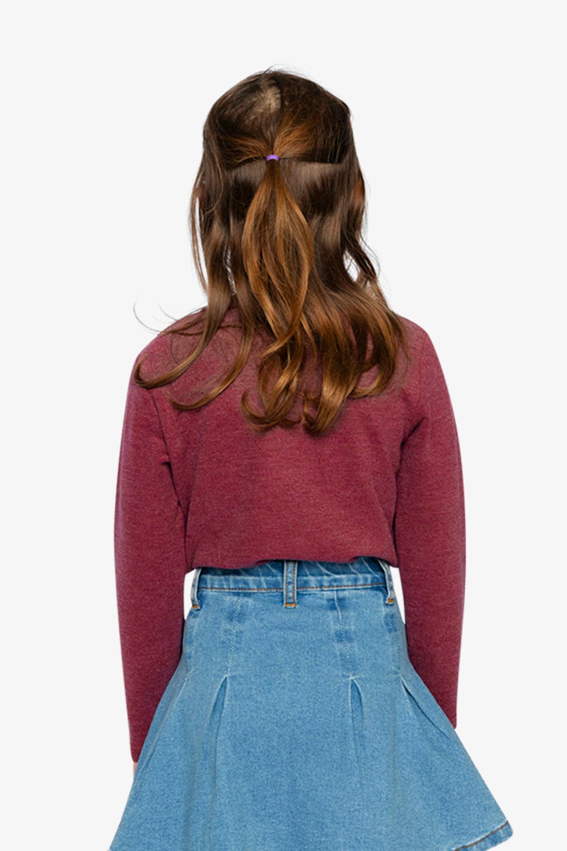 Brushed Rib Crew Neck Top Reddish-Brown: 7