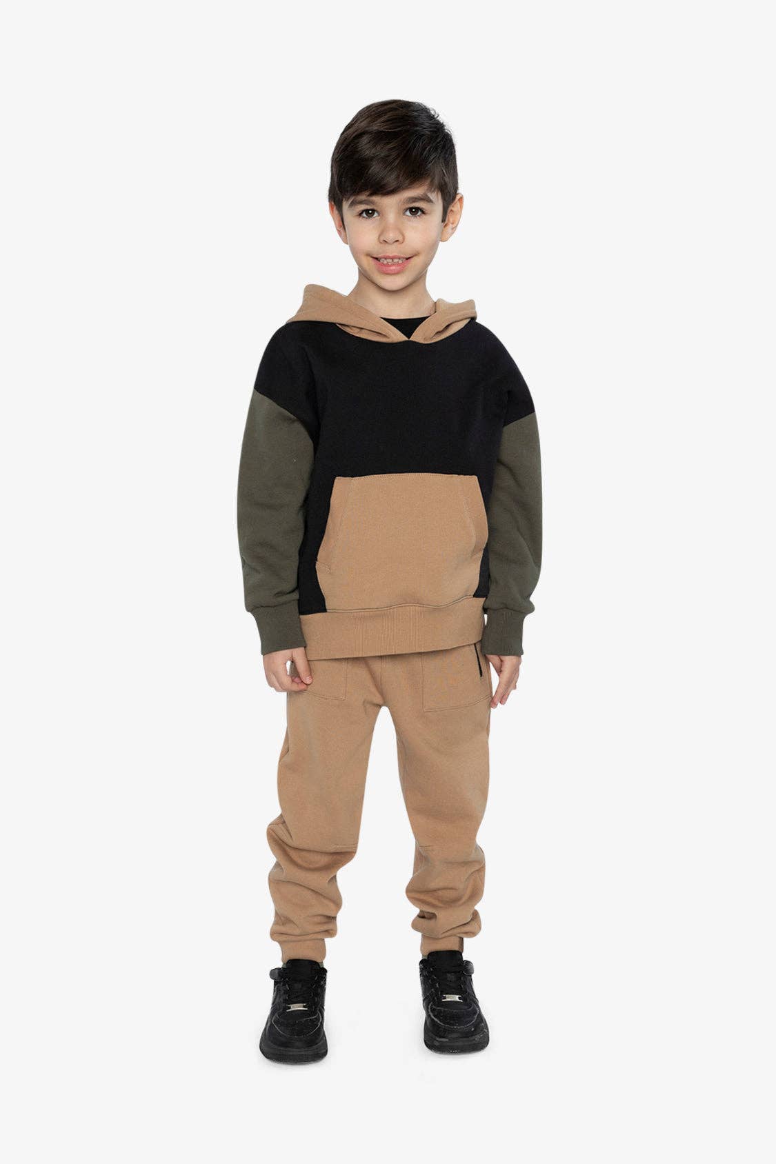 Fleece Sweatpants With Pockets Brown Tannin: 4
