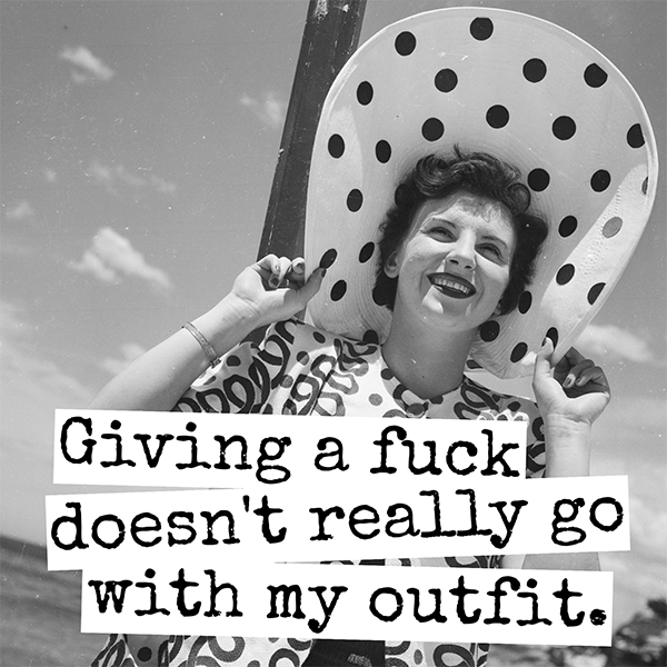 Giving A Fuck Doesn't Really... Fridge Magnet. 322