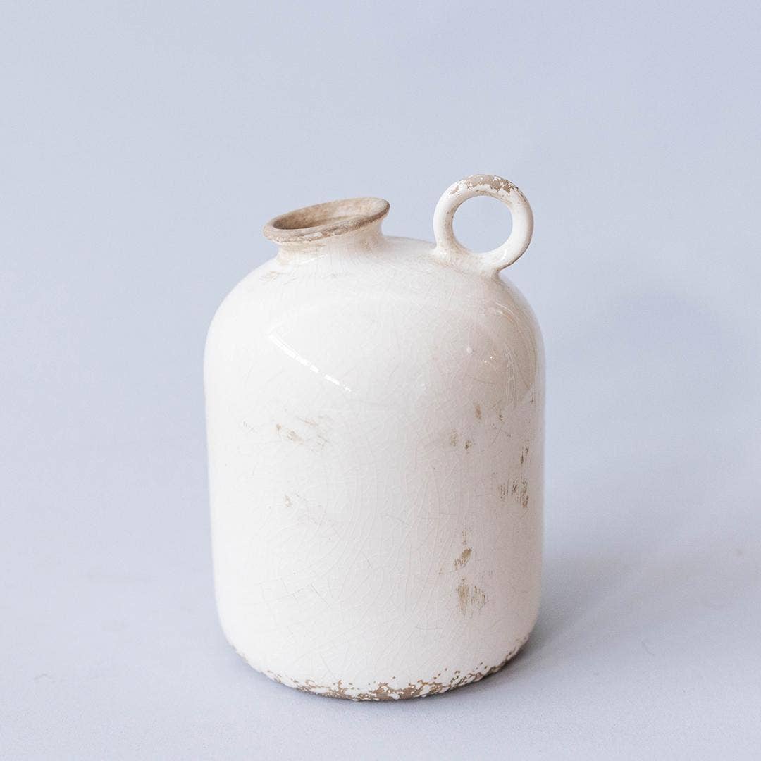 Ceramic Vase with Handle, Small