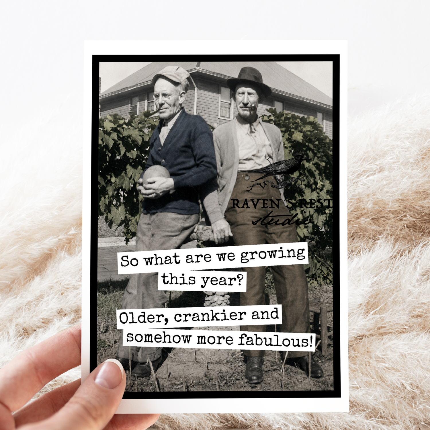 Birthday Card For Man. Older Crankier Somehow More Fabulous!