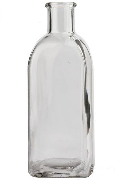 Colorful Bud Vase Set, Small Vases for Centerpieces Set of 2: Clear