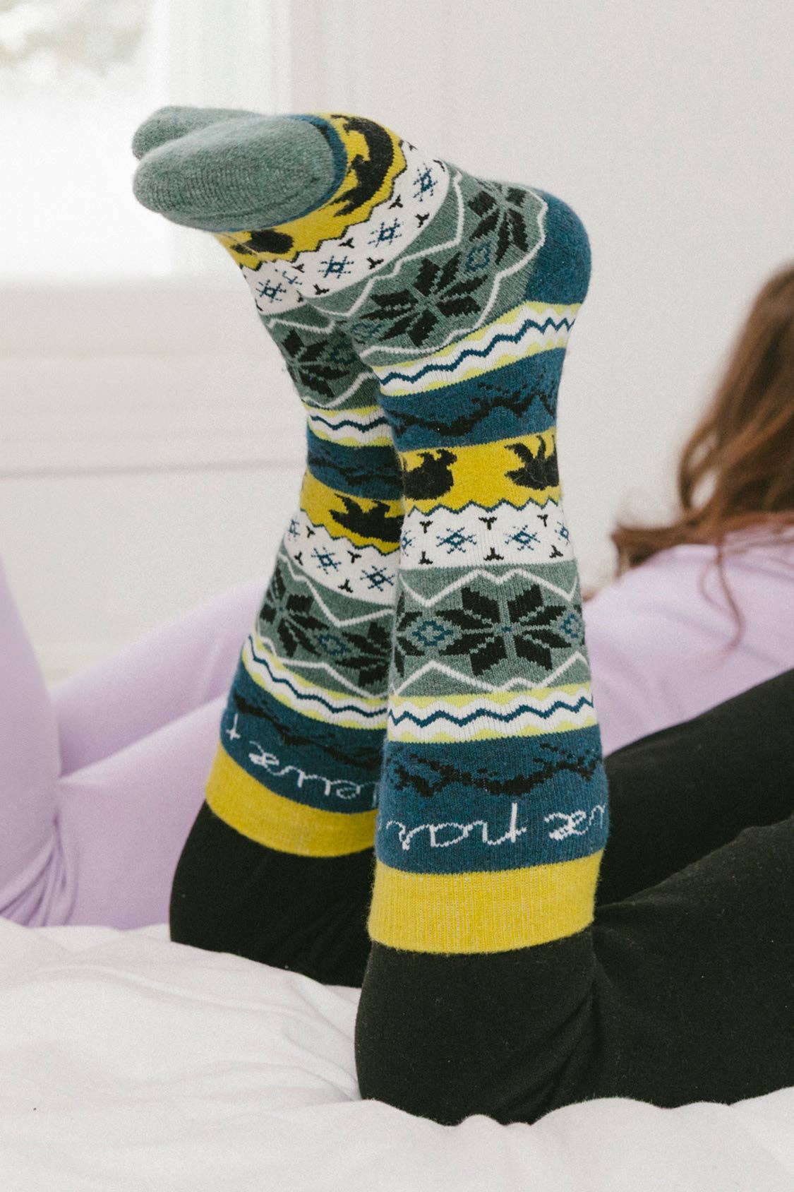 Ski Socks Navy Blue: 6/8