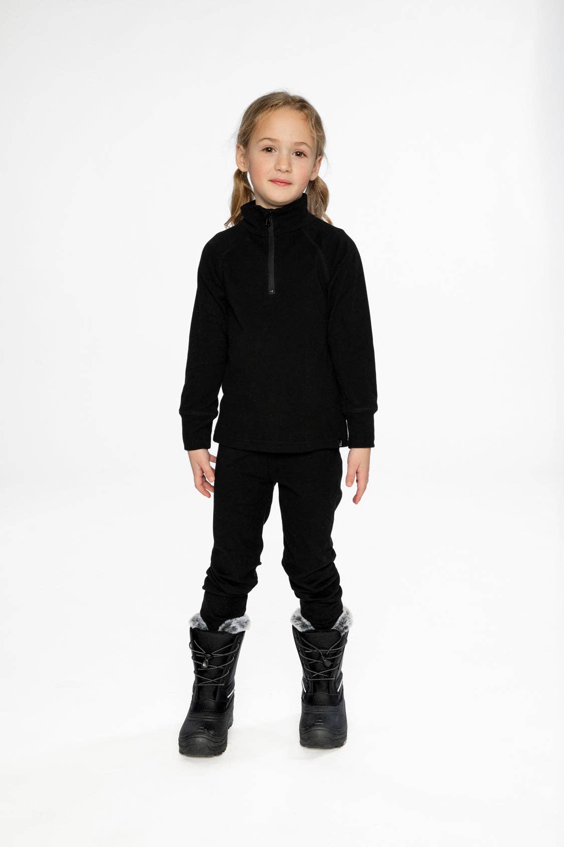 Two Piece Thermal Underwear Black: 3