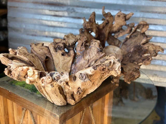 Large Branchy Wood Bowl