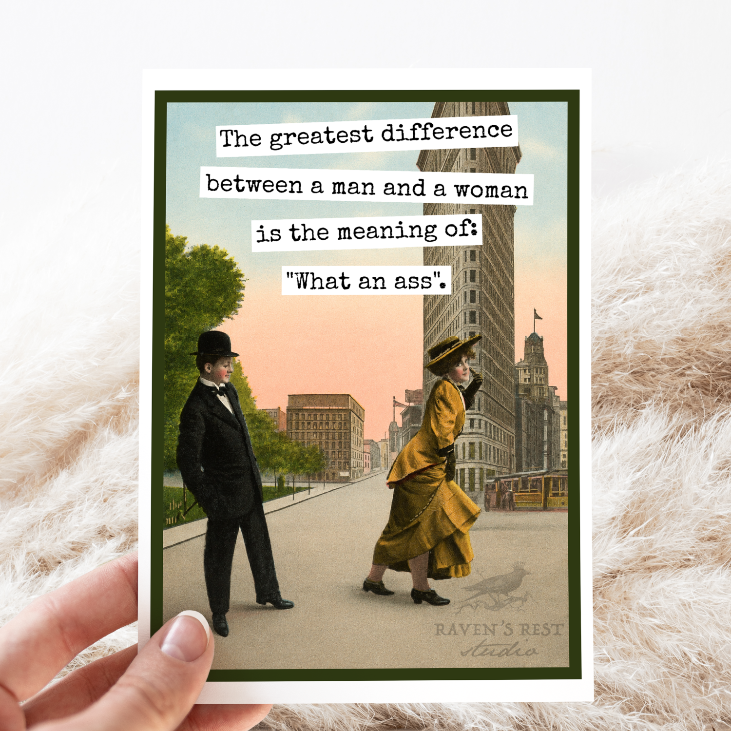 Greeting Card. The Meaning of "What an Ass"...