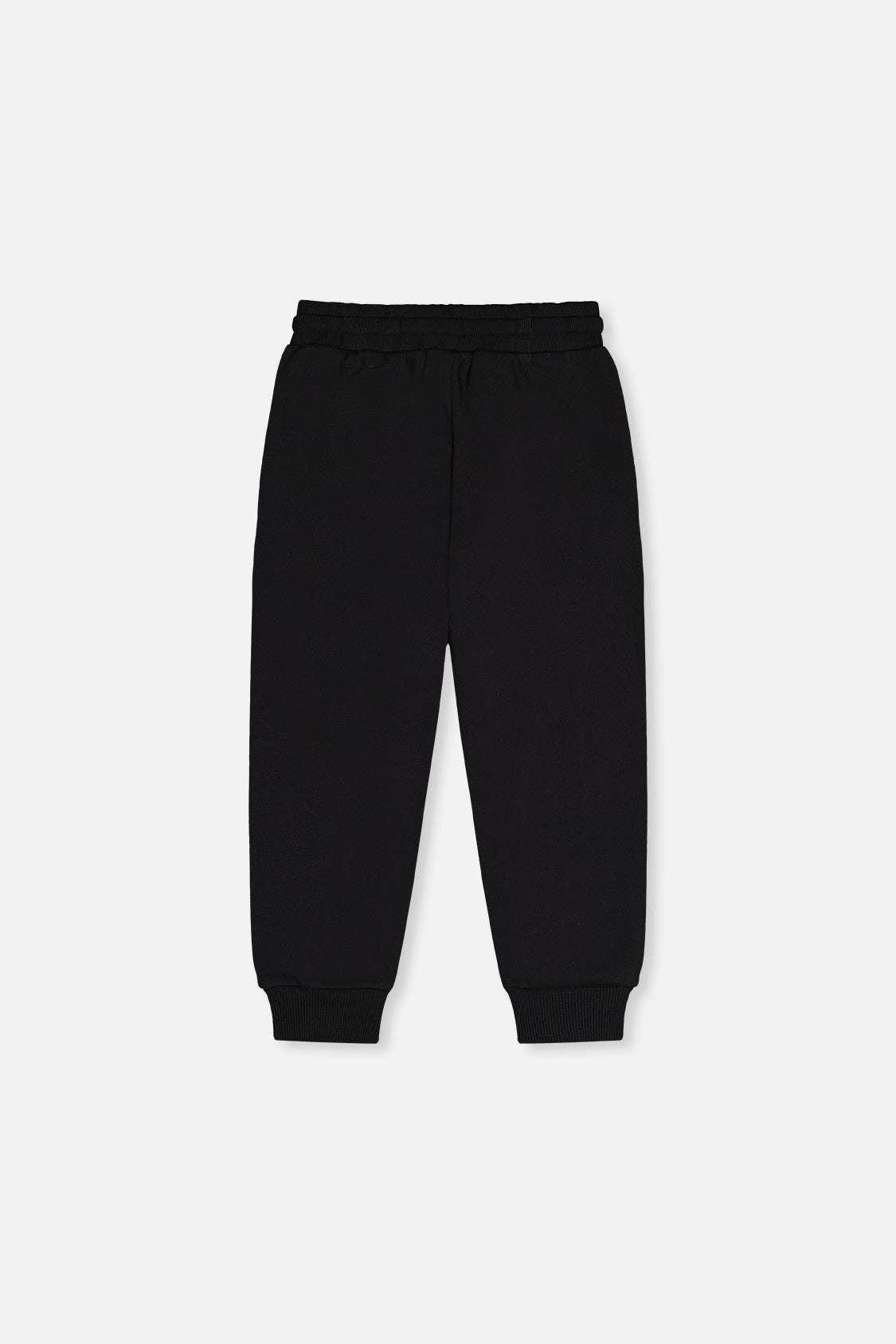Fleece Sweatpants With Pockets Black: 3