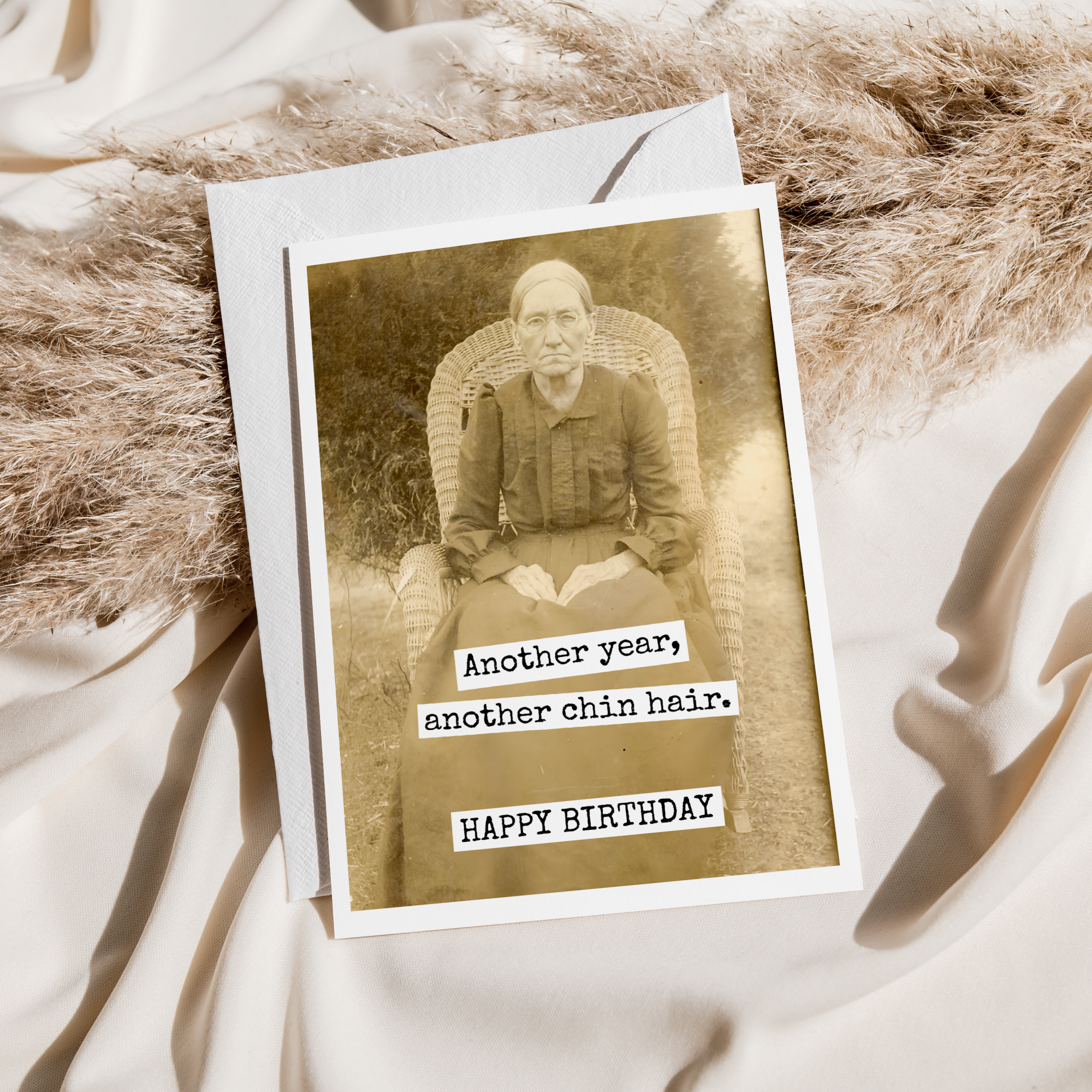 Funny Birthday Card. Another Year, Another Chin Hair.