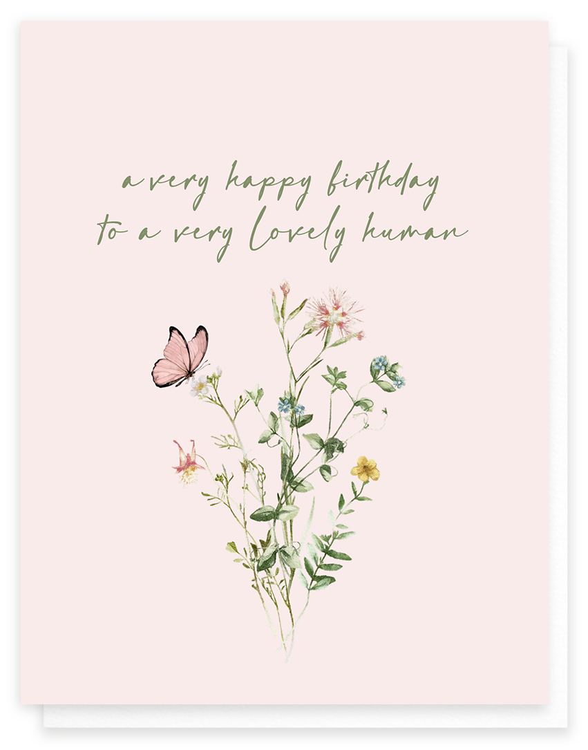 A Very Lovely Human, Birthday Greeting Card