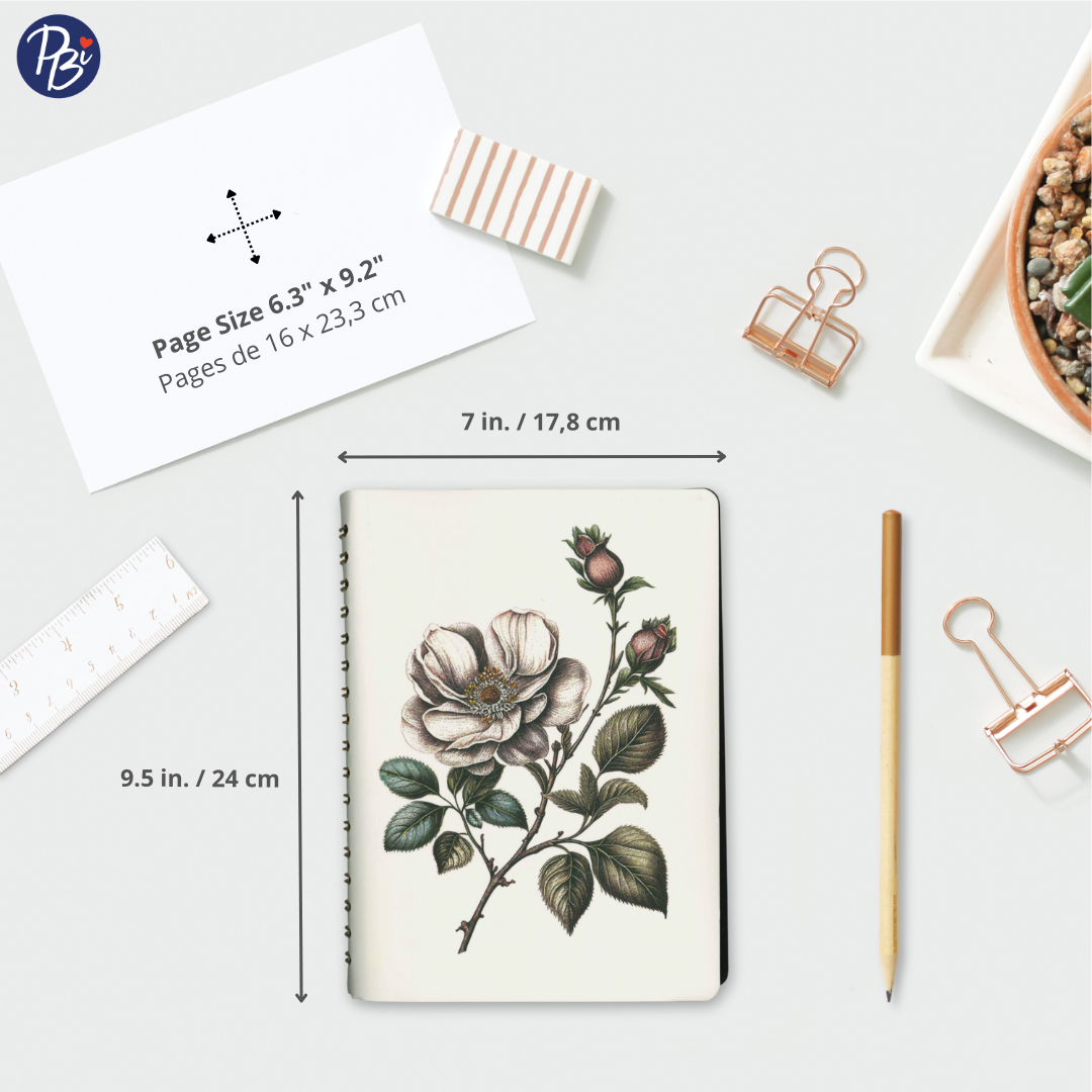 NOTEBOOK-BOTANICAL FLOWER