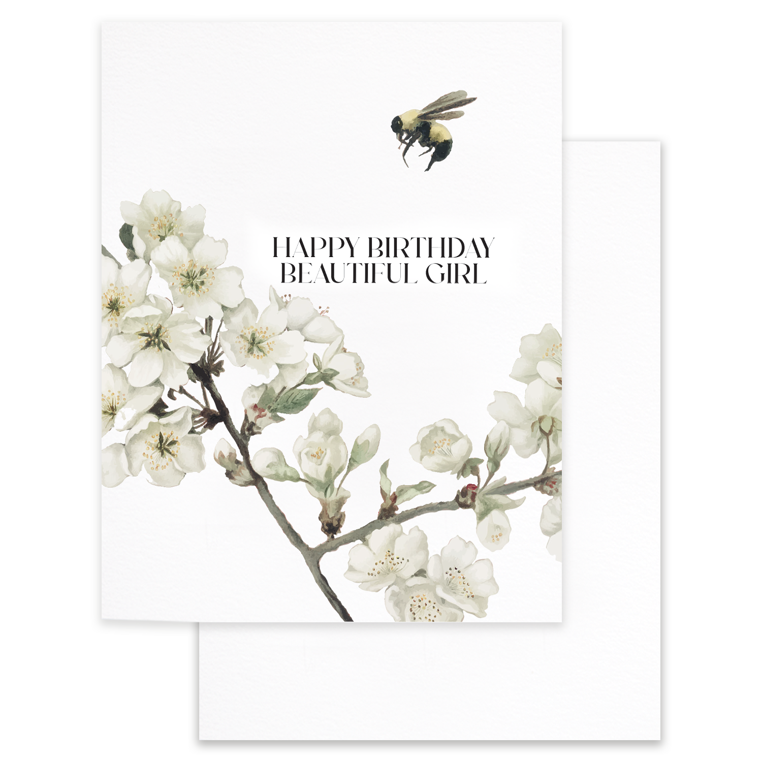 Beautiful Girl, Birthday Greeting Card