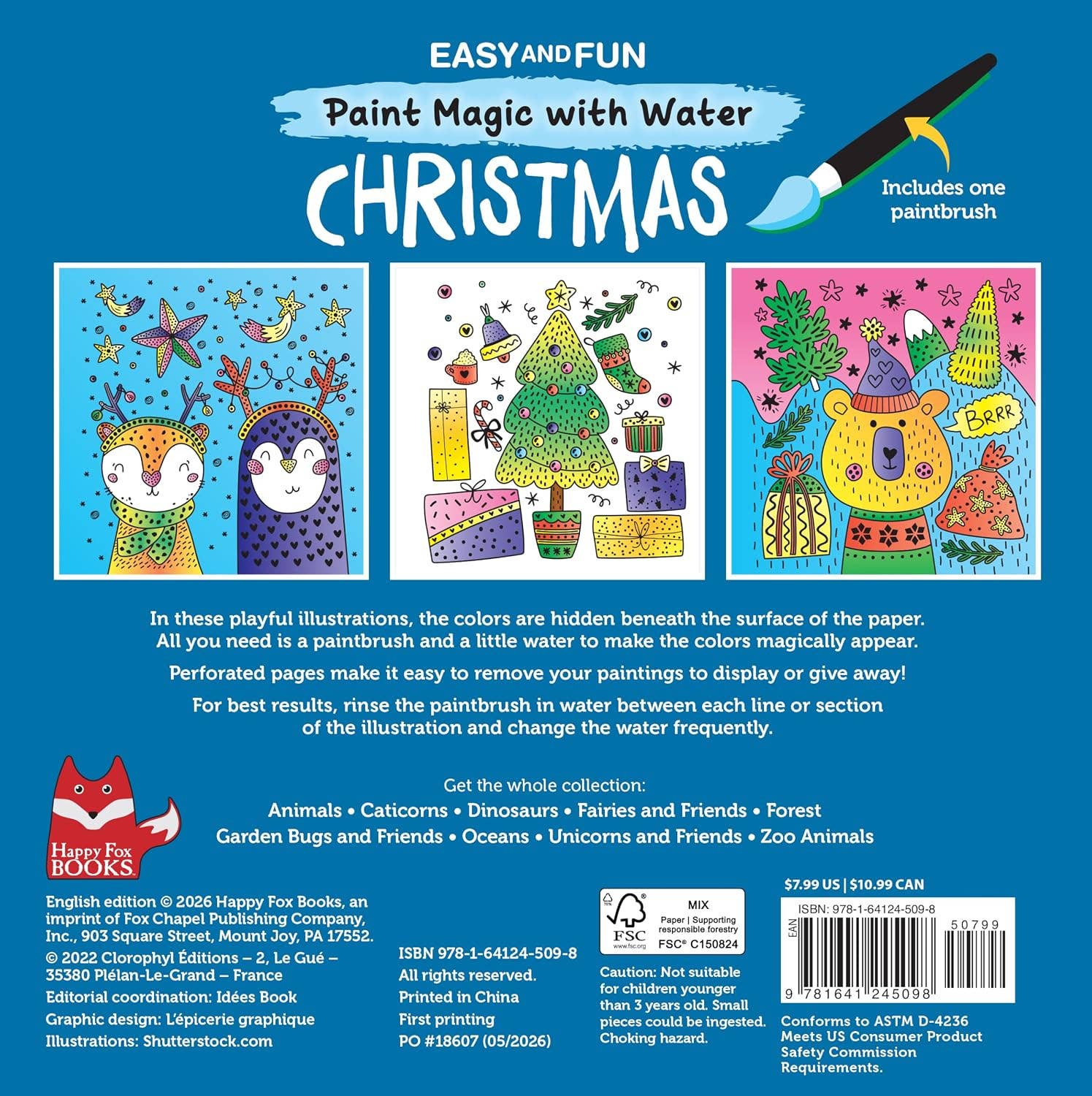 Easy and Fun Paint Magic with Water: Christmas