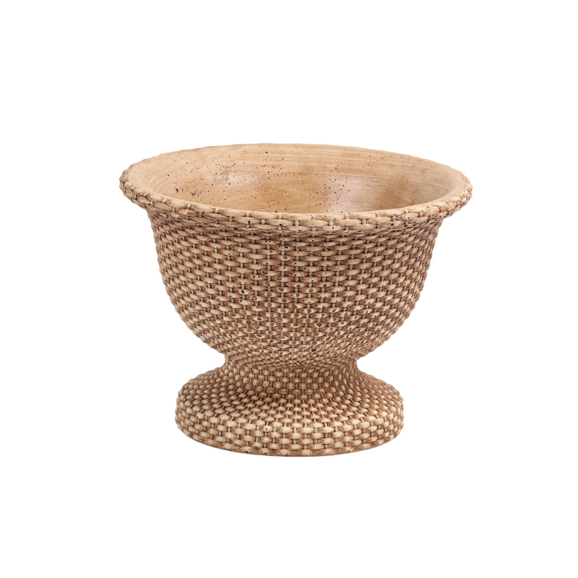 BASKETWEAVE CEMENT LOW URN
