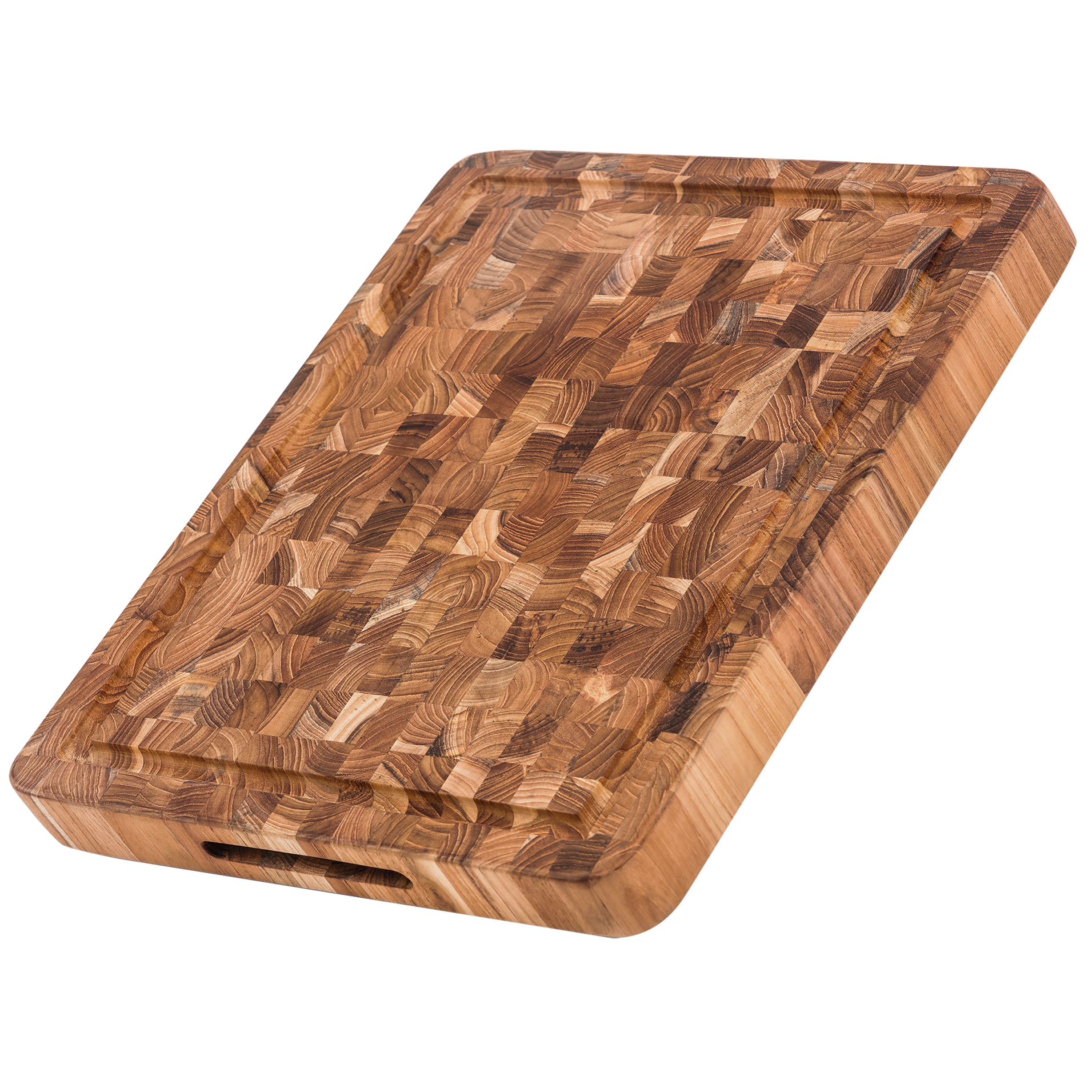 TEAKHAUS® Butcher Block - Handgrip & Juice Canal 16x12x1.5