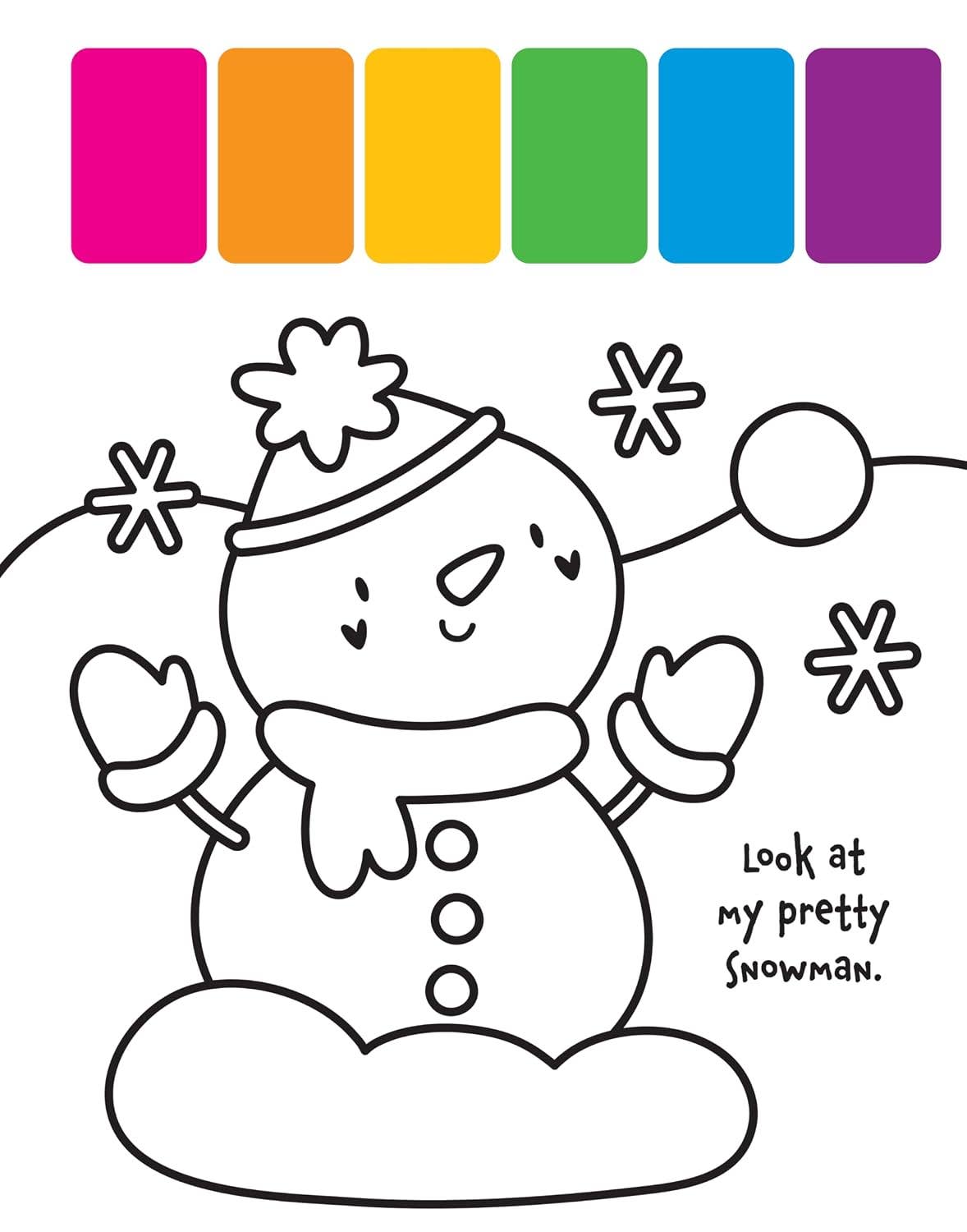 My First Painting Book: Winter Fun - Includes Paintbrush