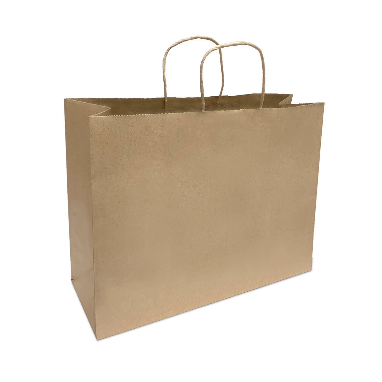 Vogue 16x6x12 inches Kraft Paper Bag Twisted Handles: 250 bags - $0.4/pc