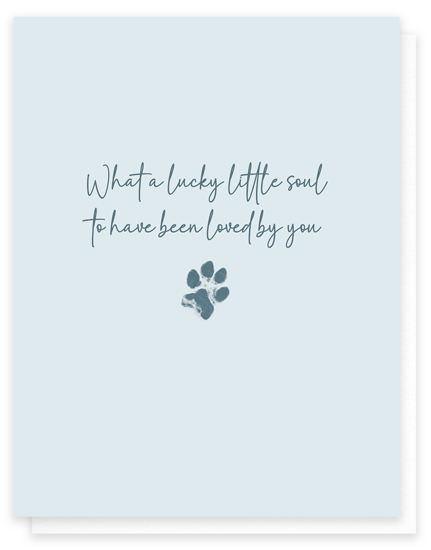 Lucky Little Soul, Pet Sympathy Greeting Card