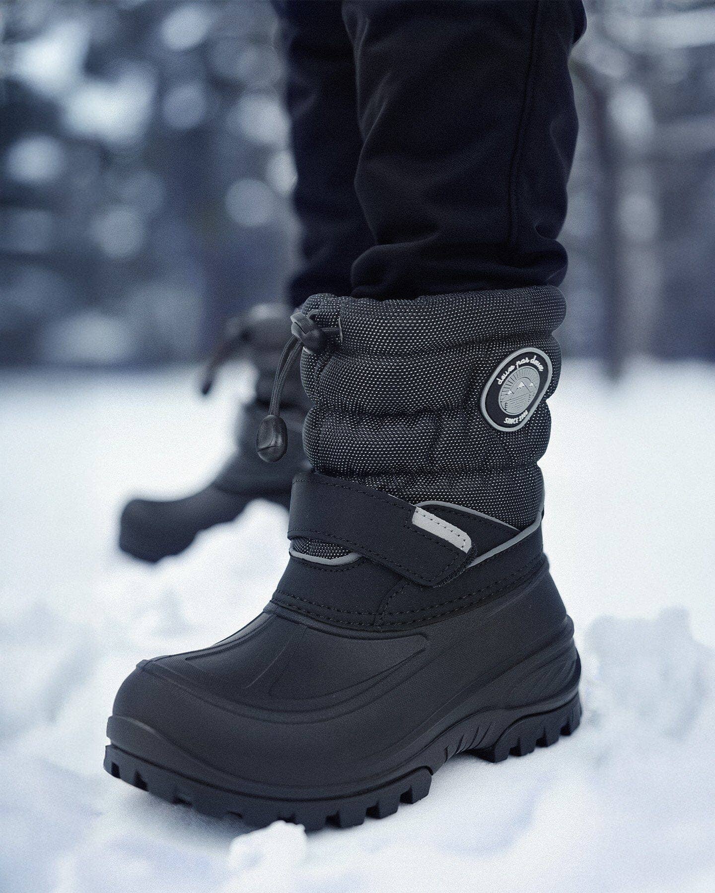 Winter Boots Solid Black: 9 (Toddler)