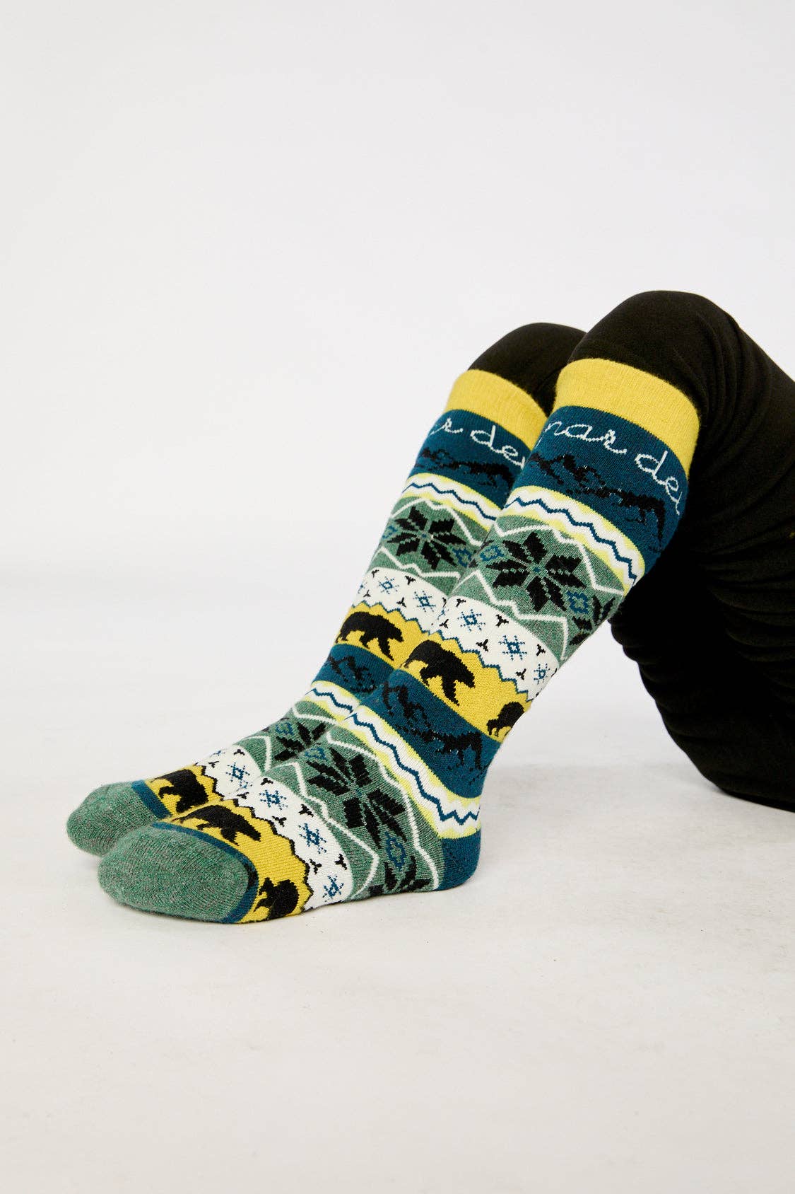 Ski Socks Navy Blue: 3/5