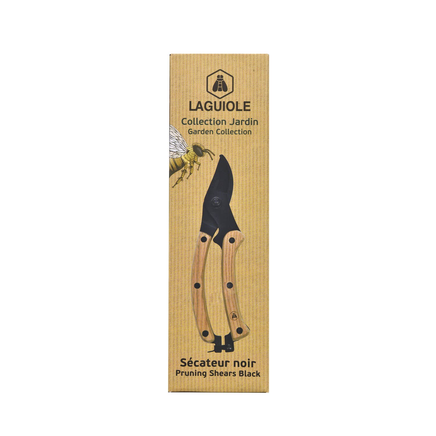 LAGUIOLE, Black and Wood Pruner, Lightweight