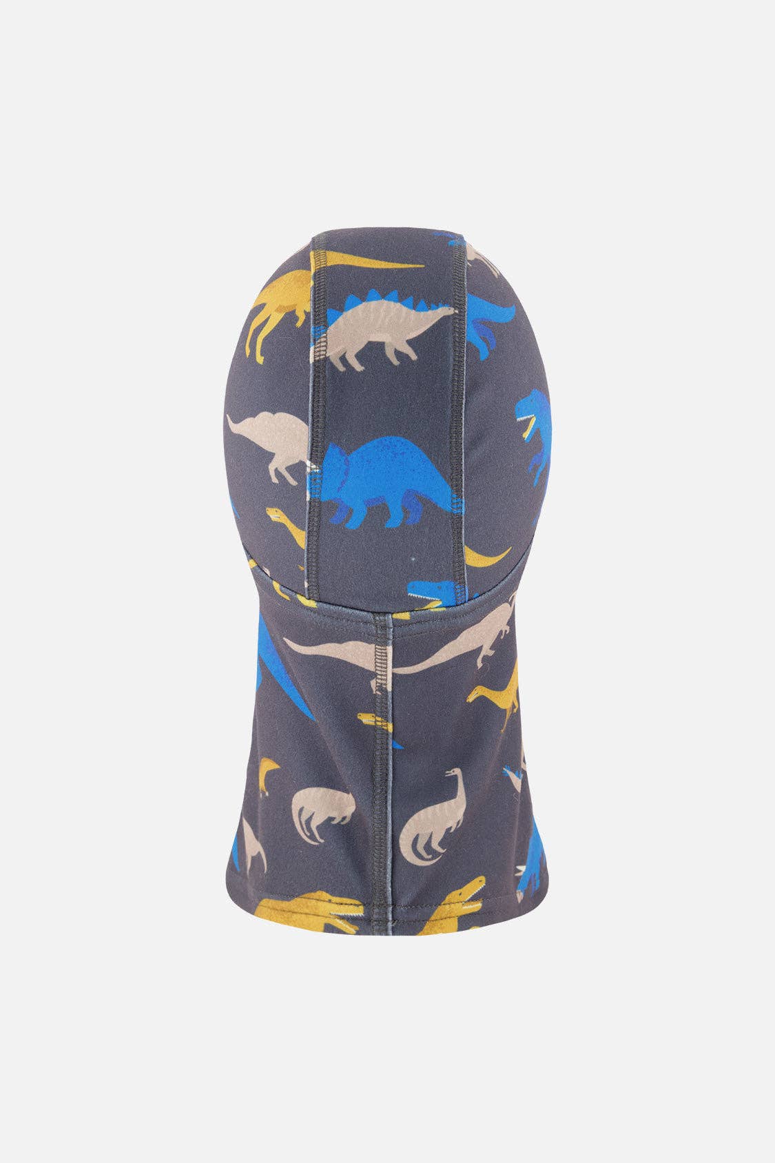 Brushed Jersey Balaclava Grey And Blue Dinosaur Print: 5/8