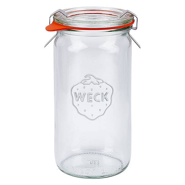 WECK® Cylindrical Glass Jar 340ml: Jars & All Accessories