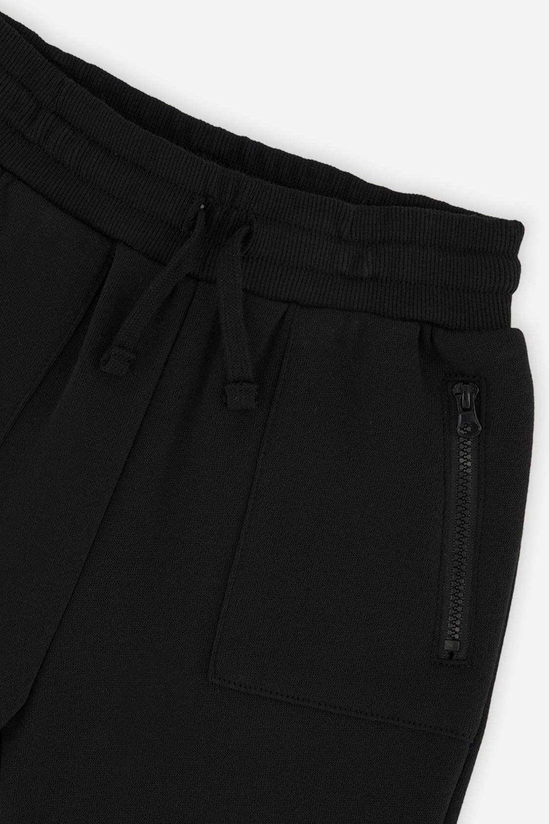 Fleece Sweatpants With Pockets Black: 3