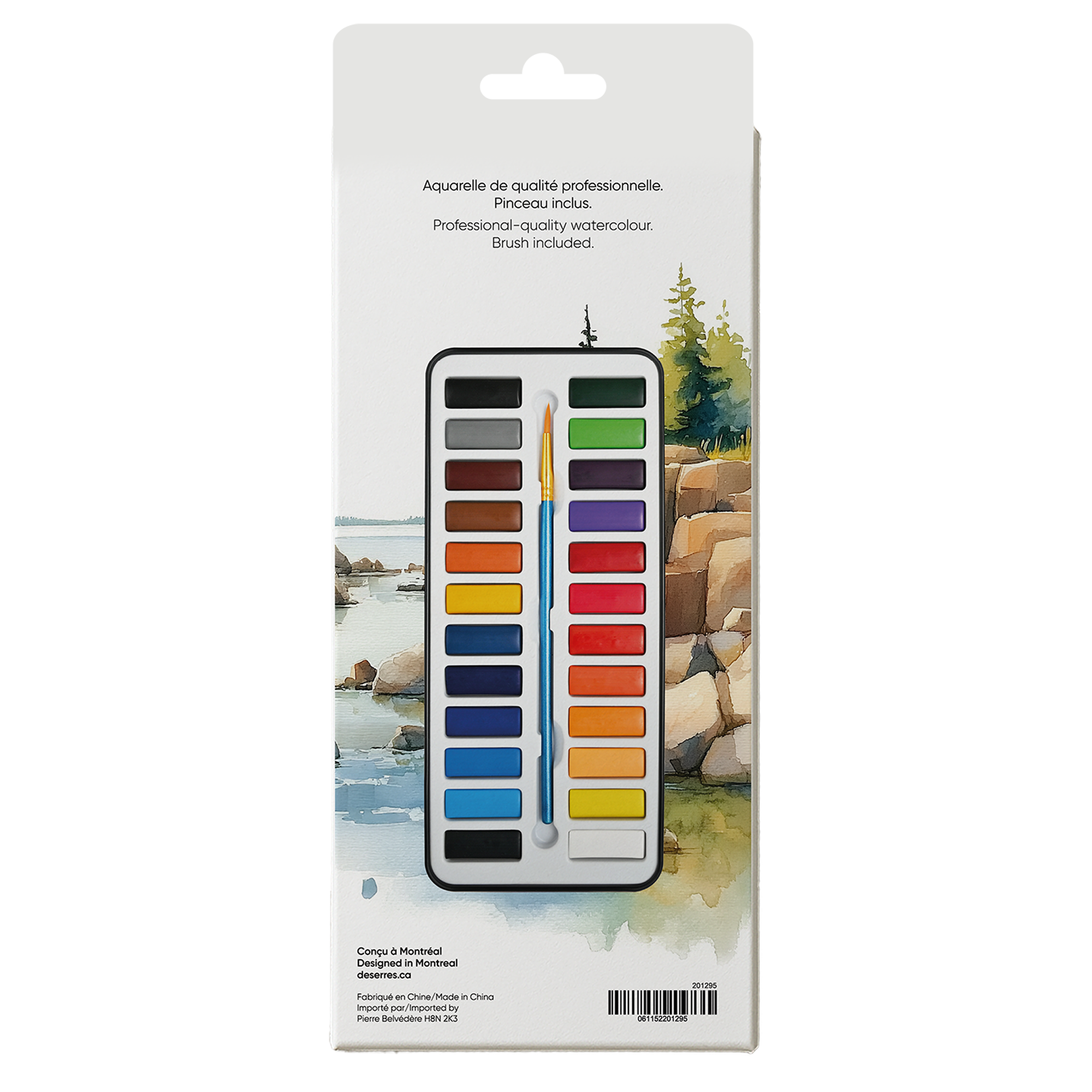 WATERCOLOUR KIT- 24 HALF PANS