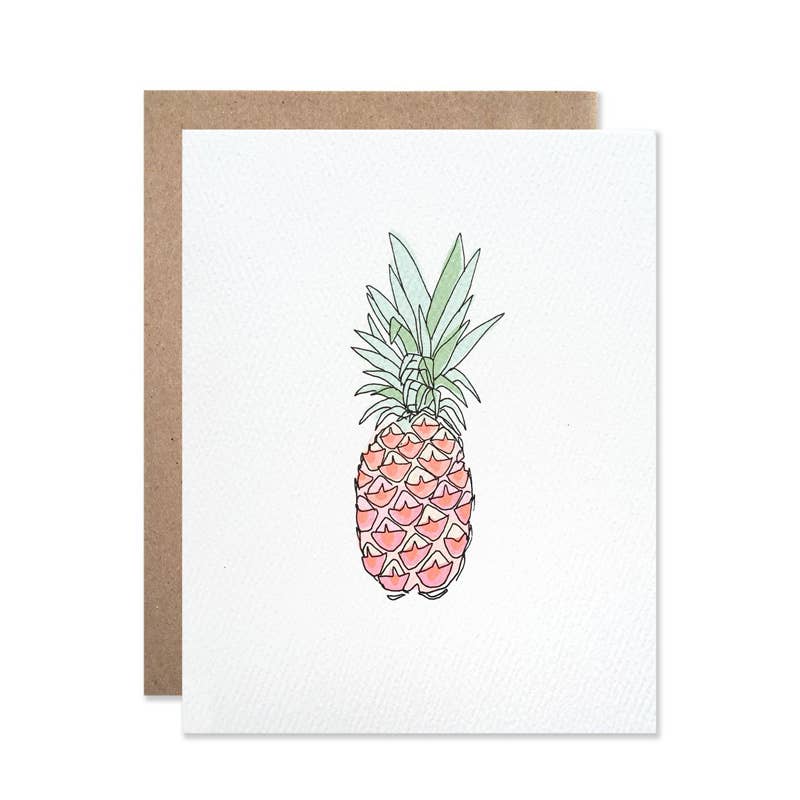 Neon Pineapple Card