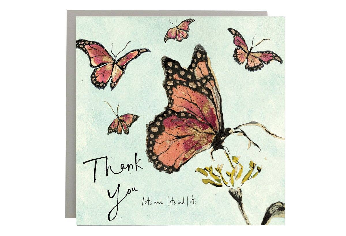 Thank You lots and lots Butterfly Card