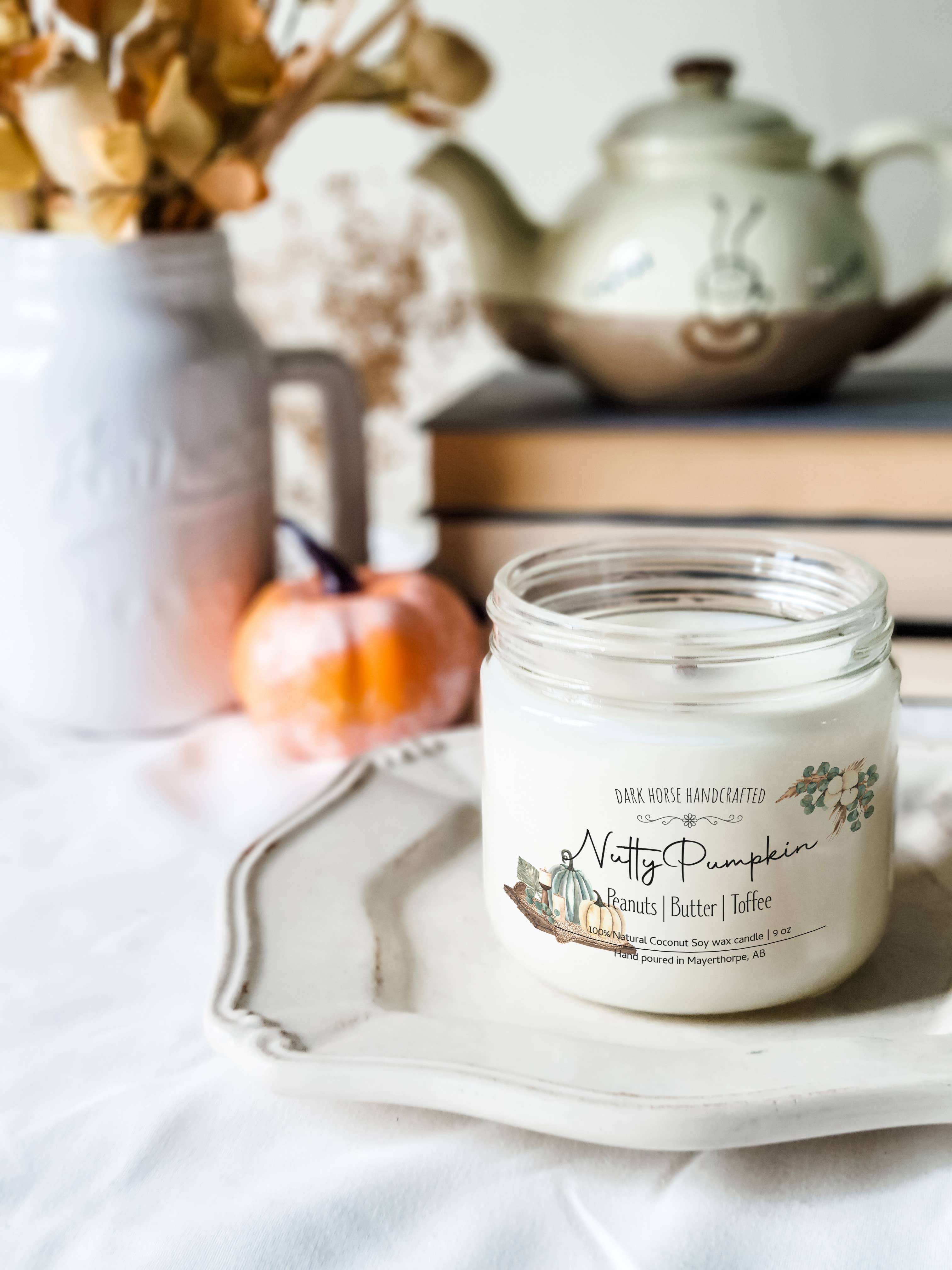Nutty Pumpkin - Fall season, Natural Coconut Soy Candle