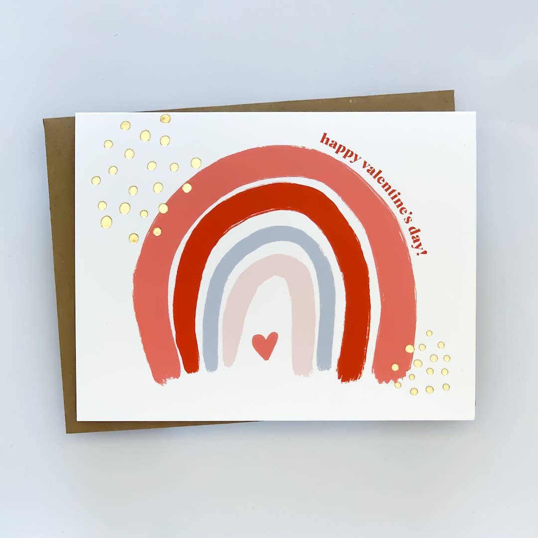 Rainbow Valentine Card