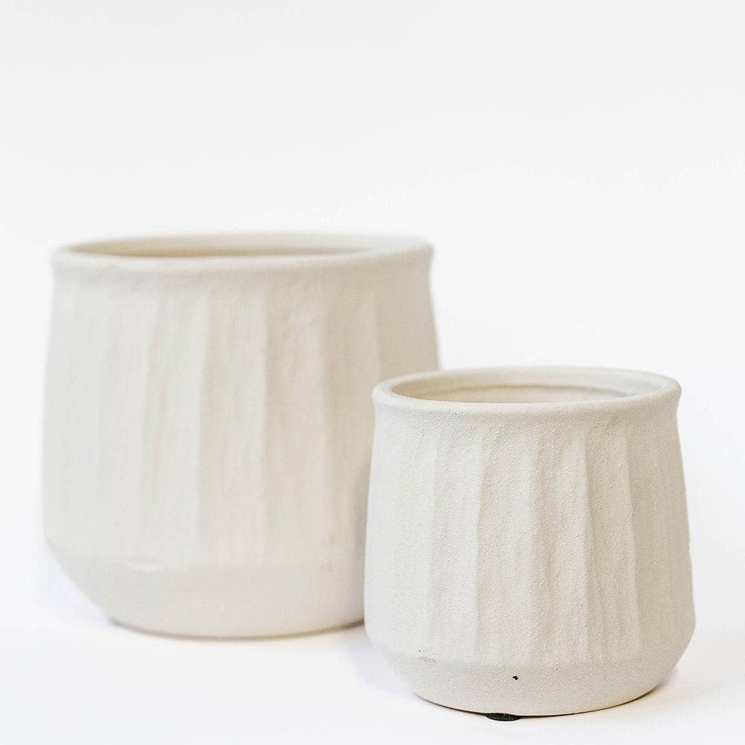 Textured Ceramic Pot, Large