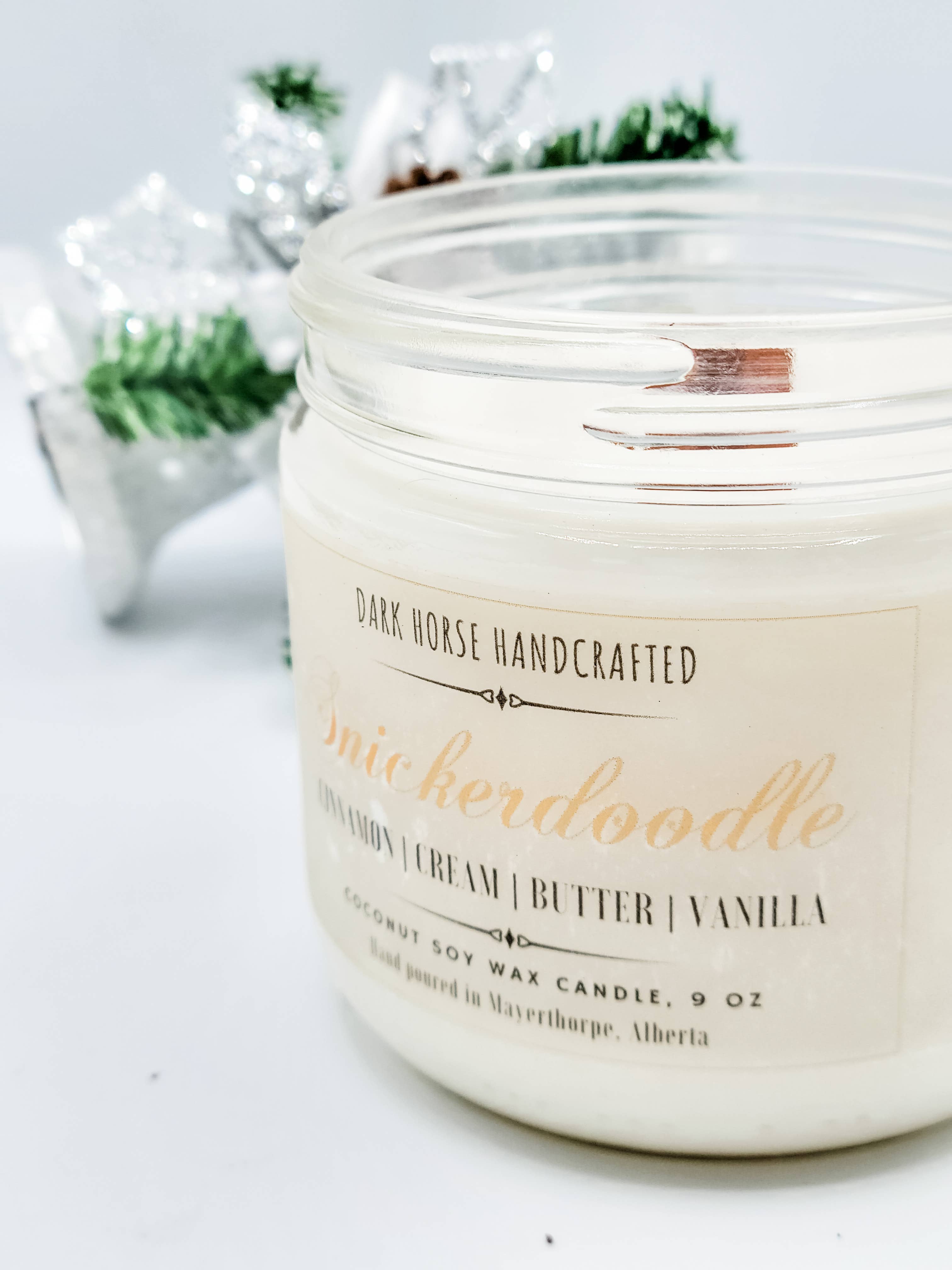 Snickerdoodle - Scented, Natural Coconut Soy Candle