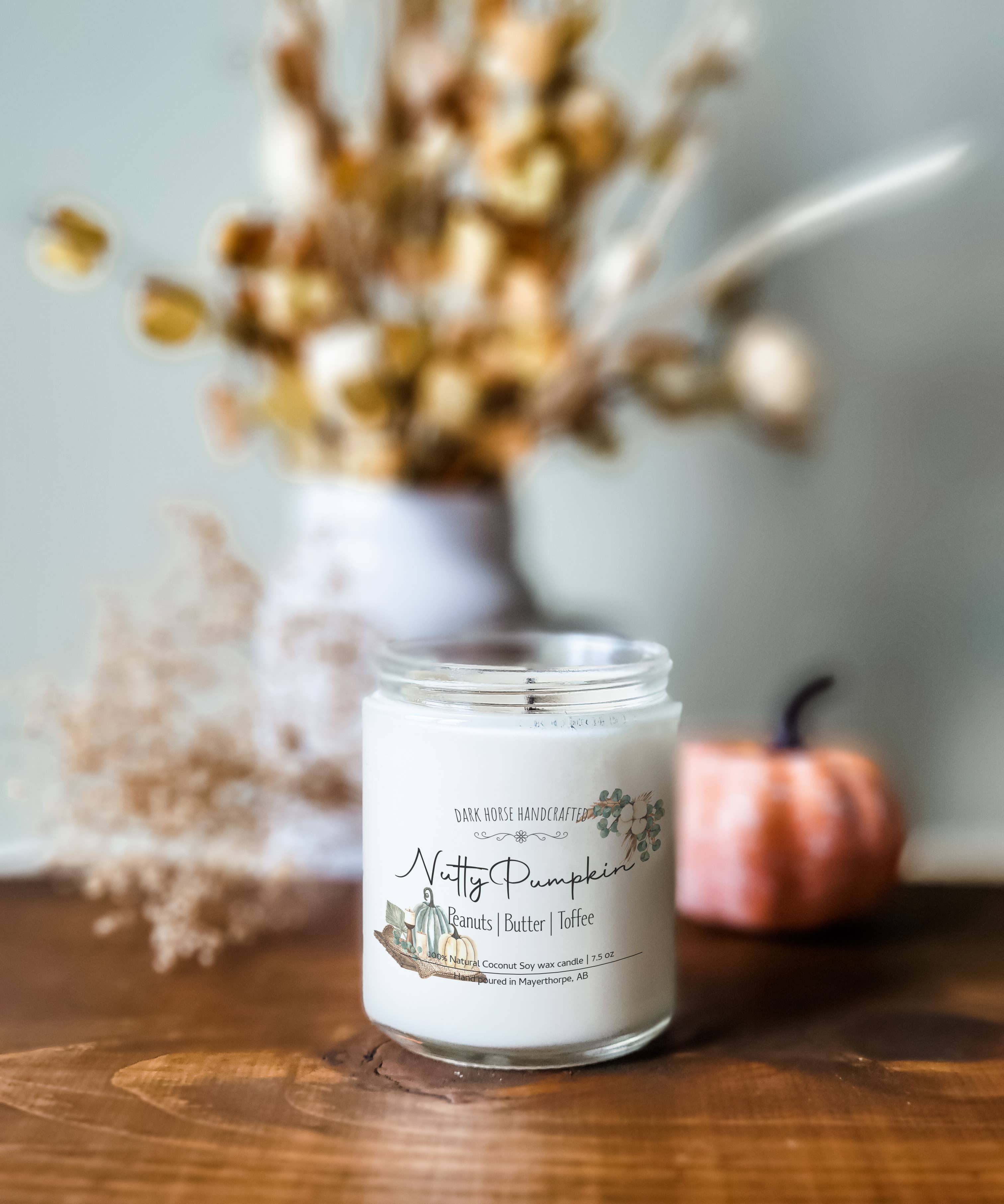 Nutty Pumpkin - Fall season, Natural Coconut Soy Candle