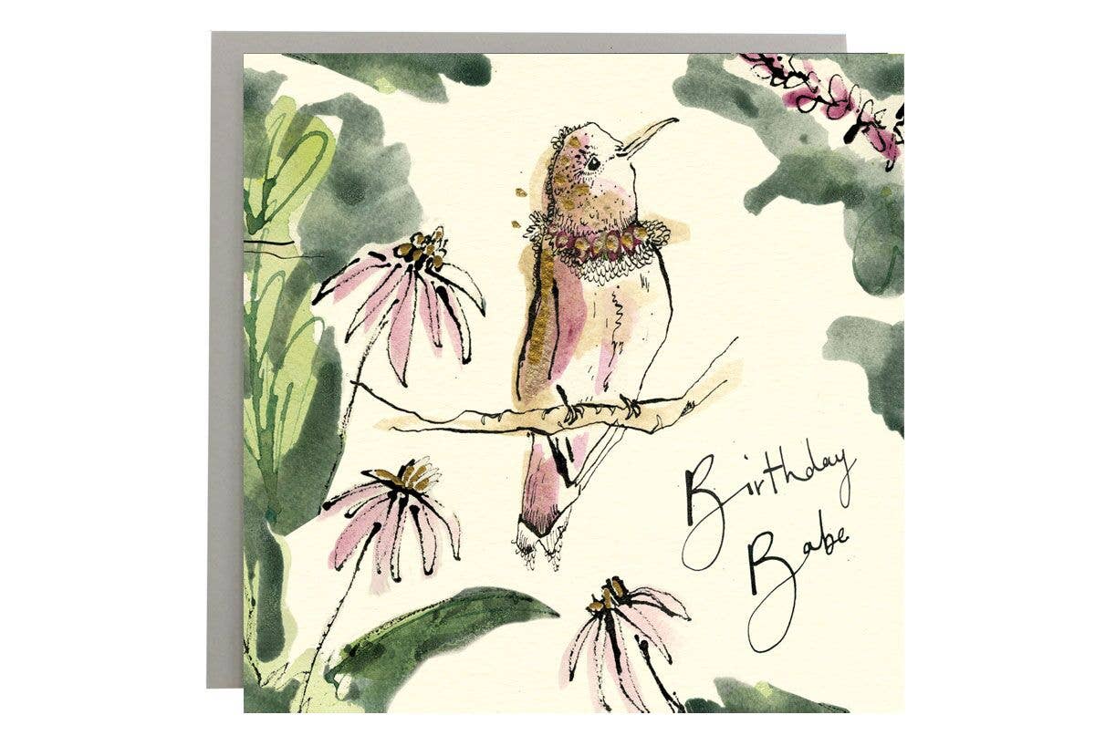 Birthday Babe Bird Card