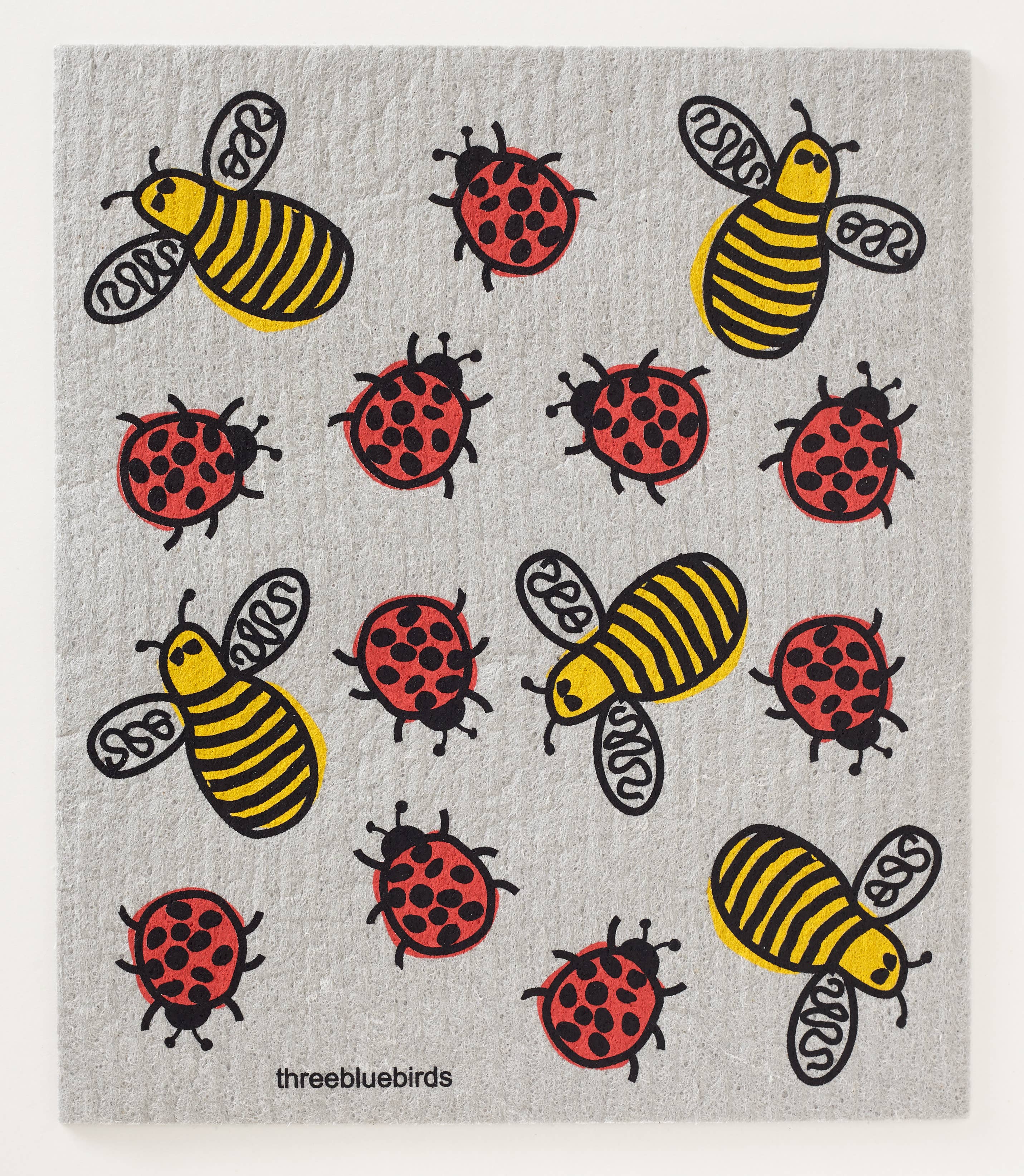 Bees and Bugs Swedish Dishcloth