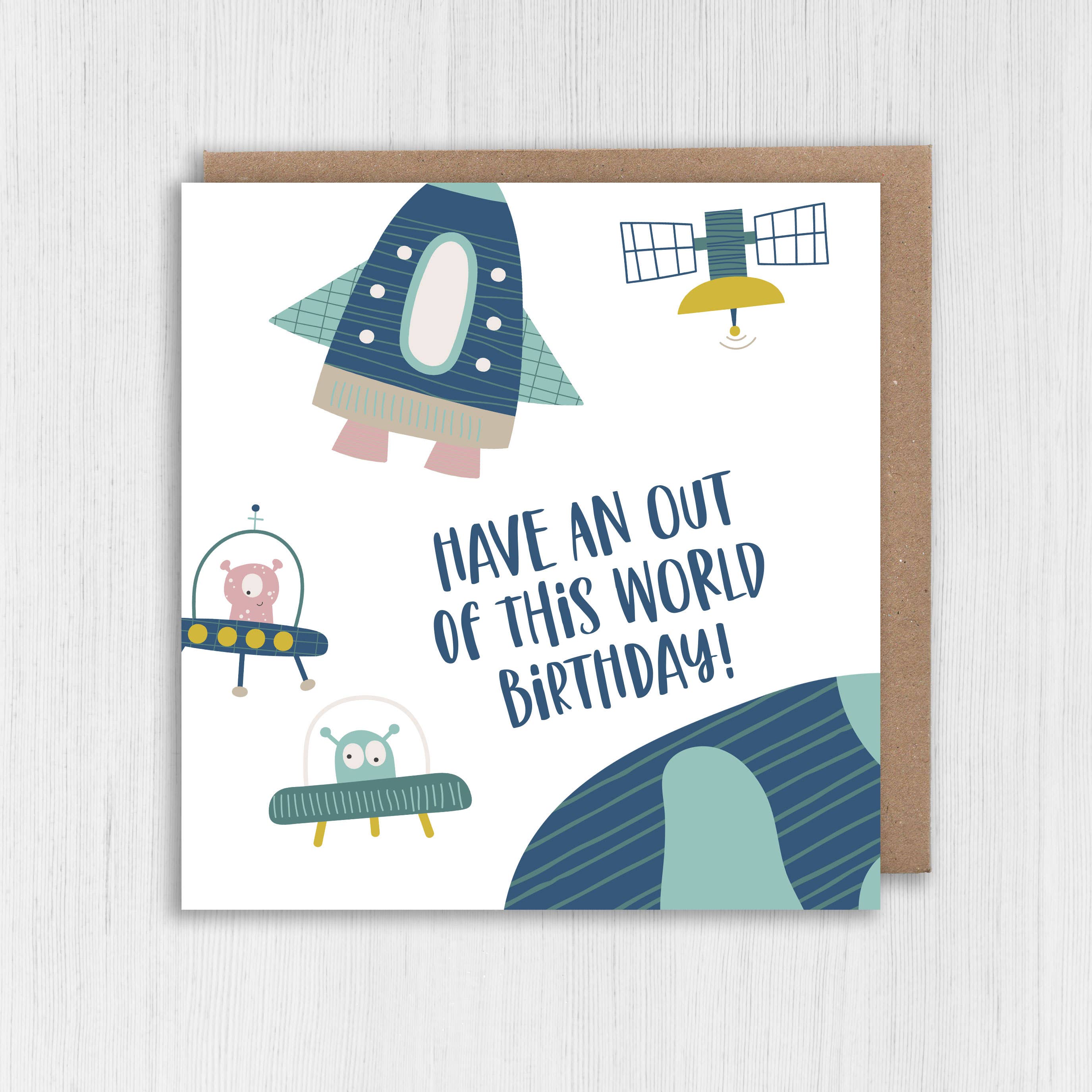 Birthday card: Out of this world