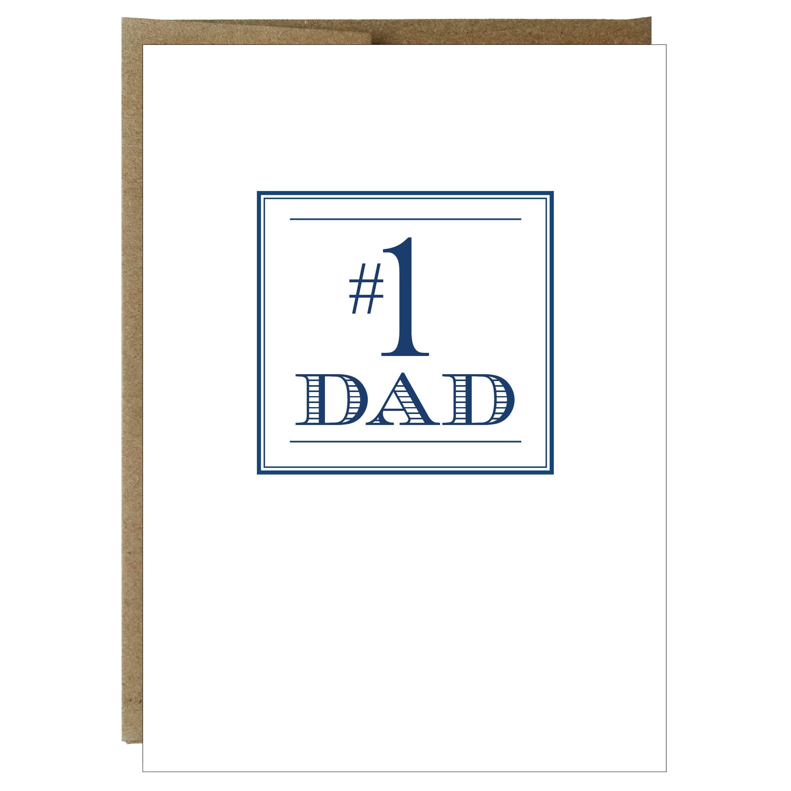 Number One Dad Greeting Card