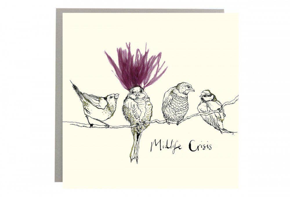 Midlife Crisis Bird Card