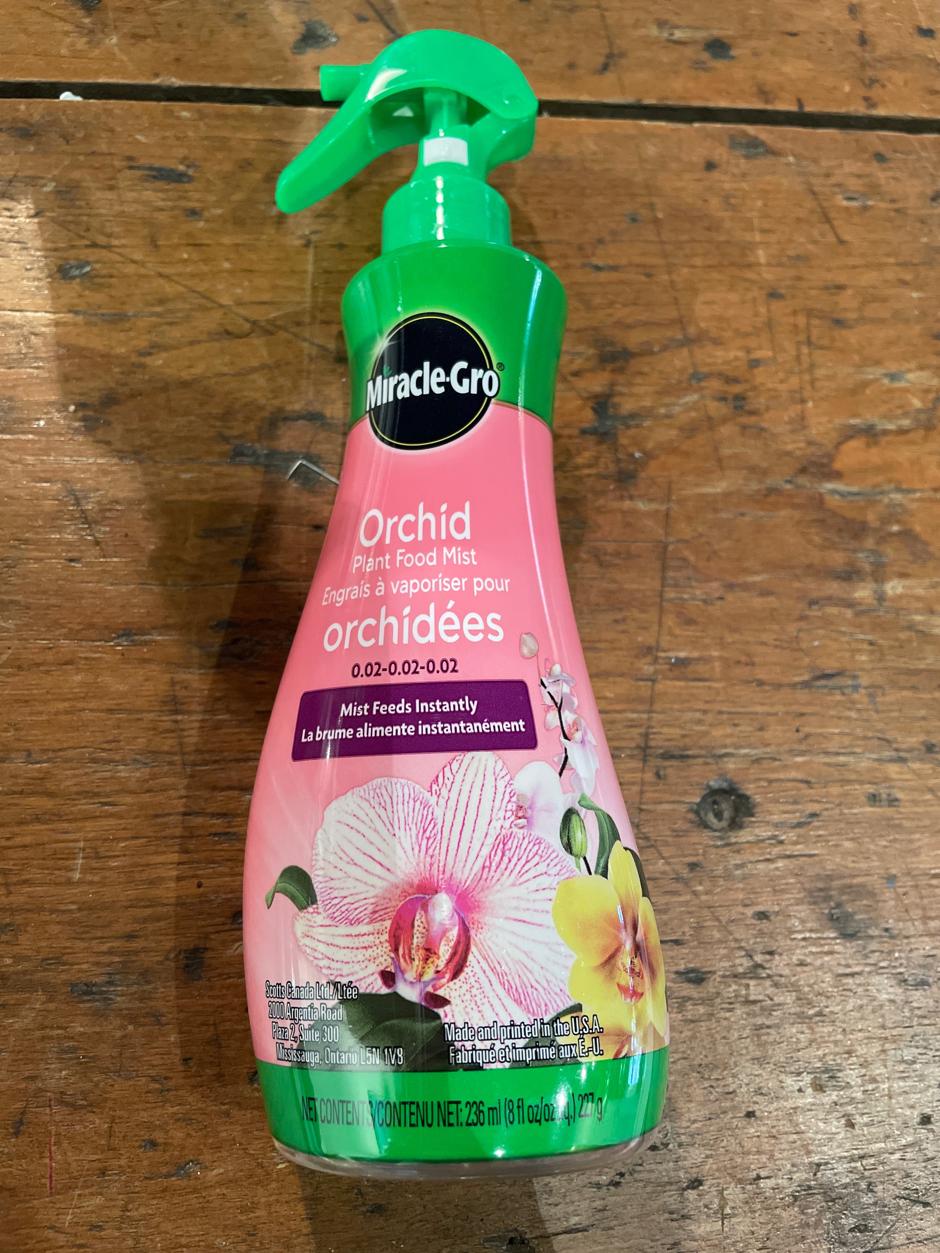 Miracle-Gro orchid plant food